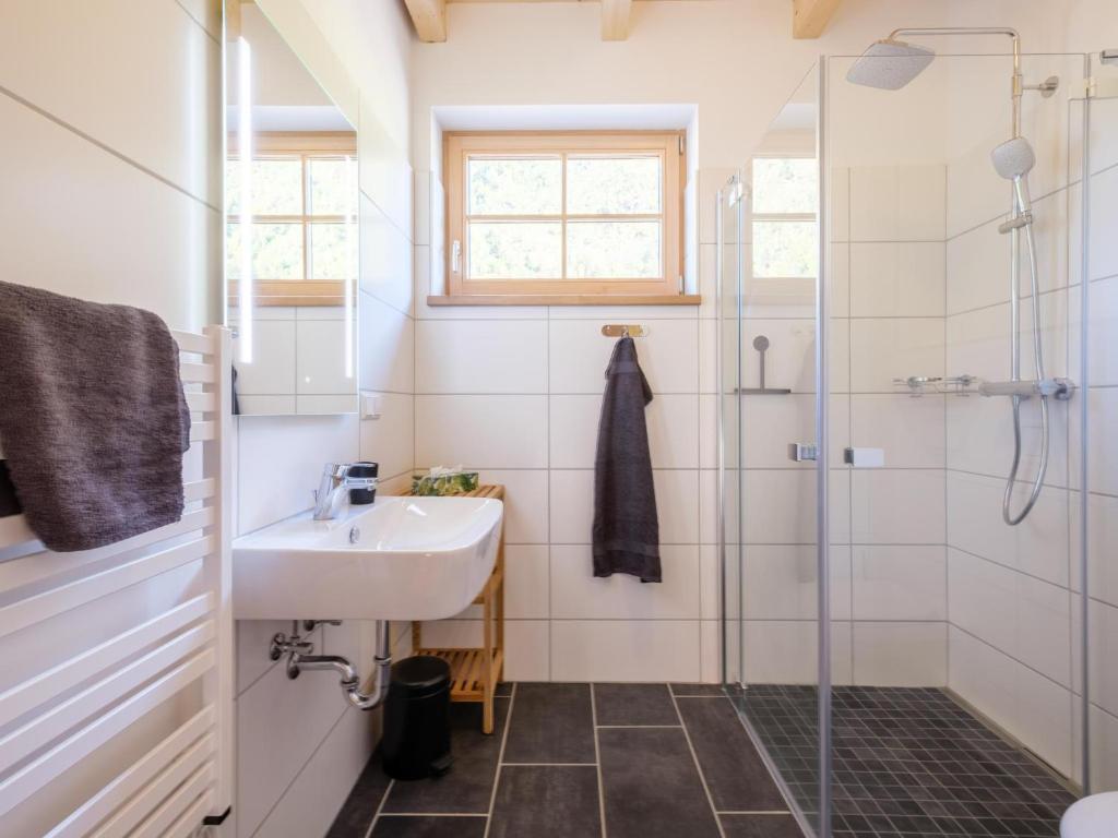 Koupelna v ubytování Haus Hestia