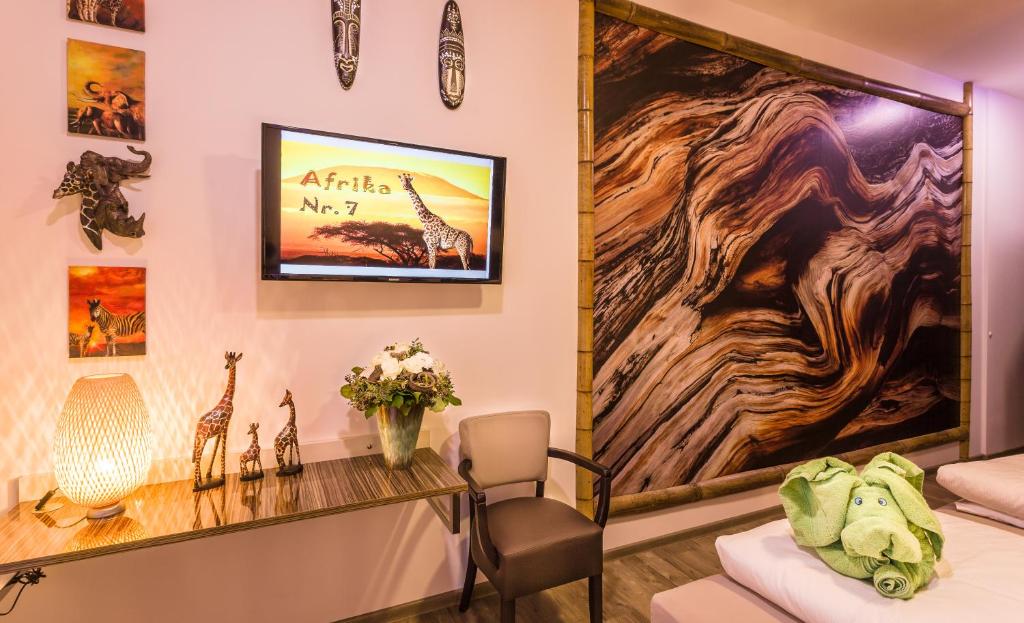TV a/nebo společenská místnost v ubytování Wuschl Lounge