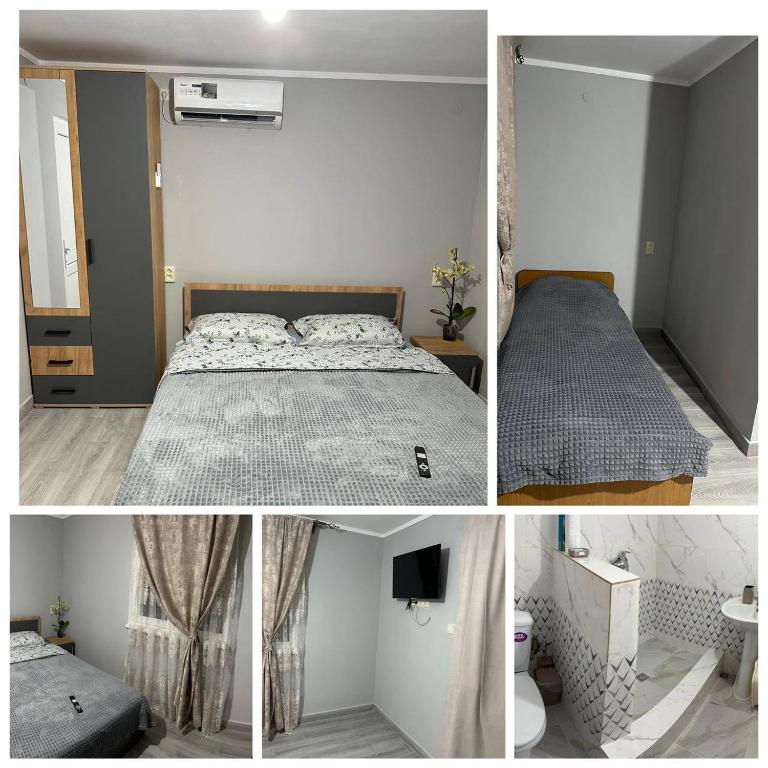 Ένα ή περισσότερα κρεβάτια σε δωμάτιο στο Moreme dom