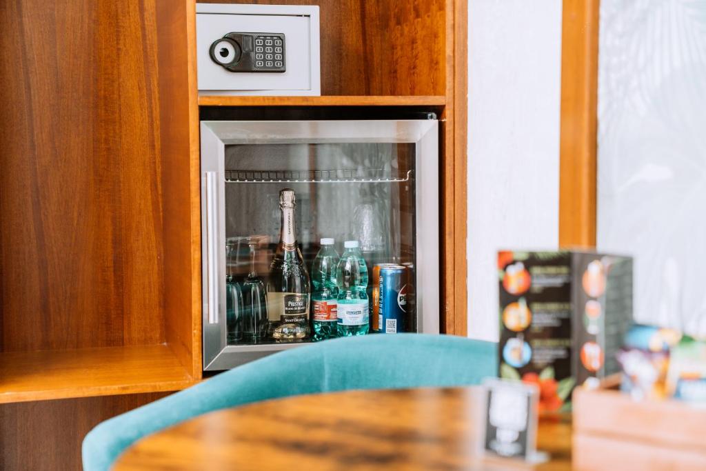 Kuchyň nebo kuchyňský kout v ubytování Hotel Paradiso