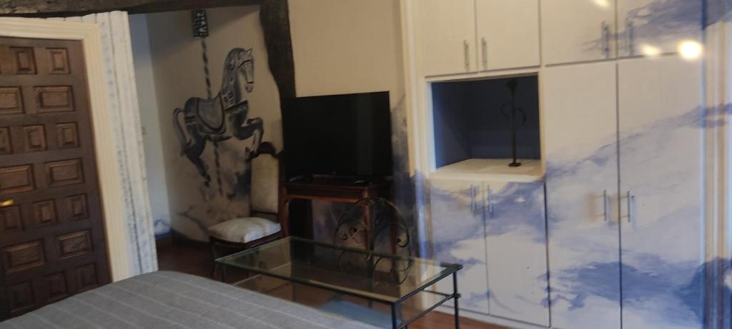 Postel nebo postele na pokoji v ubytování Hostal Mendaurpe
