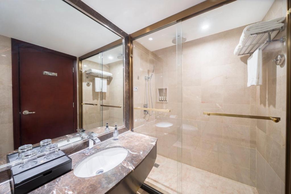 Vannituba majutusasutuses Wuhan Hongguang Hotel