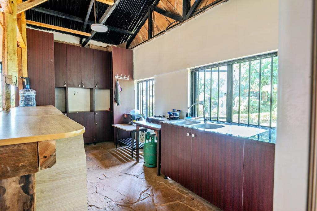Köök või kööginurk majutusasutuses The Dove Place, Sagana