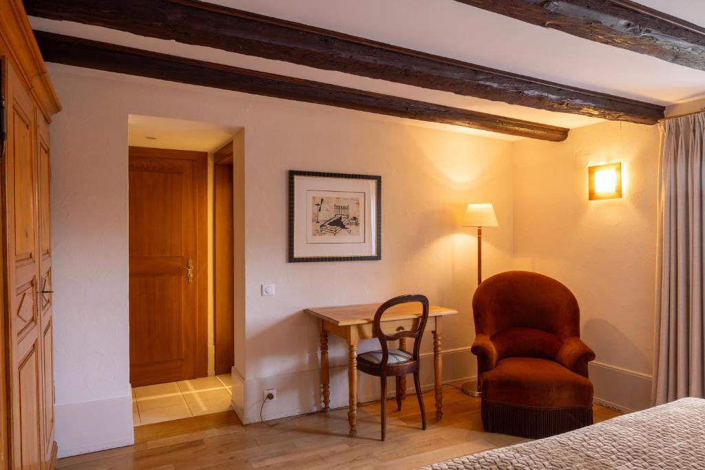 Posezení v ubytování Hôtel à la Ferme