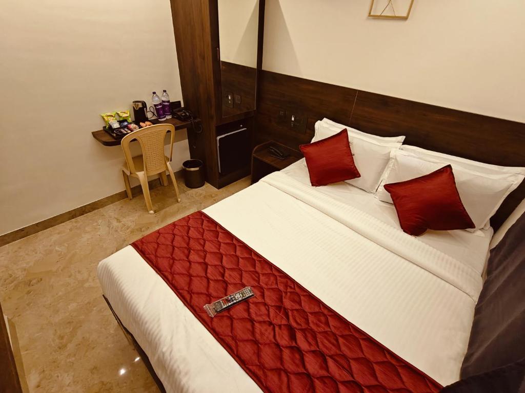Postel nebo postele na pokoji v ubytování Woodlands Inn