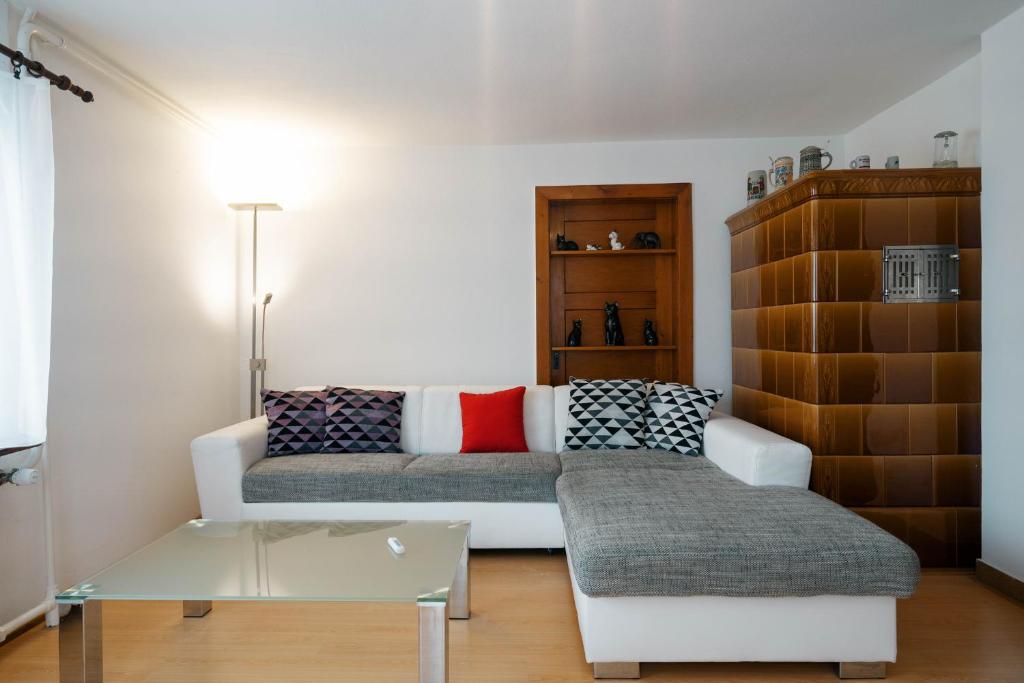 Posezení v ubytování Apartment Raingüetli
