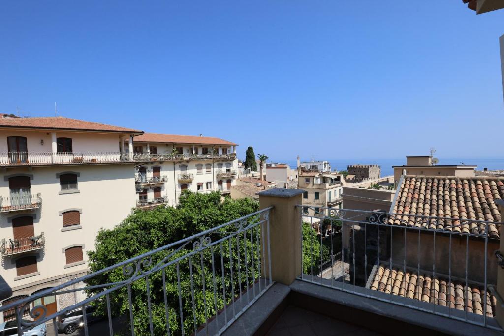 a view from the balcony of a building at La Dolce Vita in Taormina