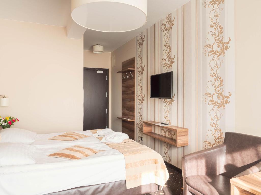TV a/nebo společenská místnost v ubytování Cristal SPA