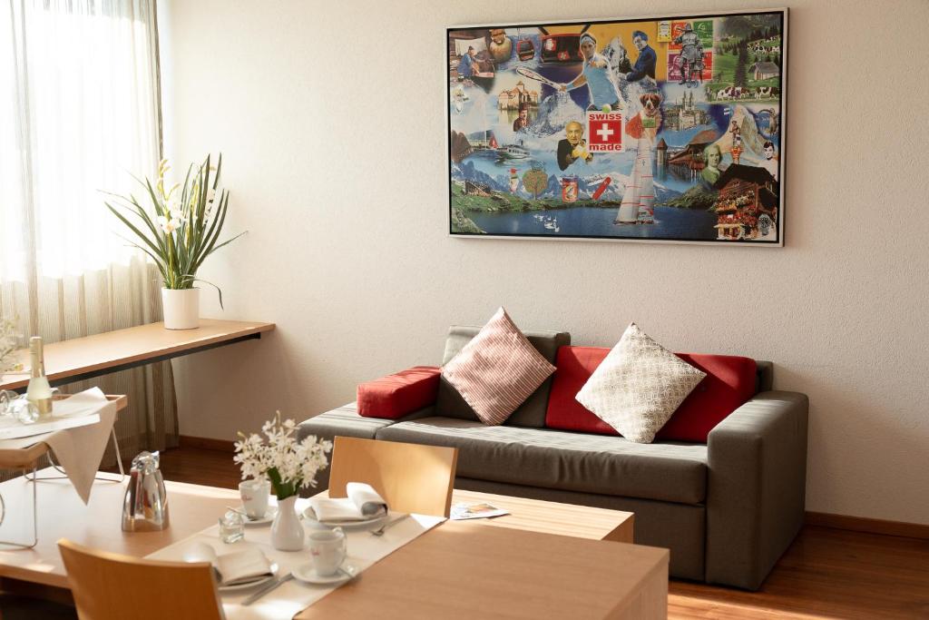 Posezení v ubytování SwissEver Hotel Zug