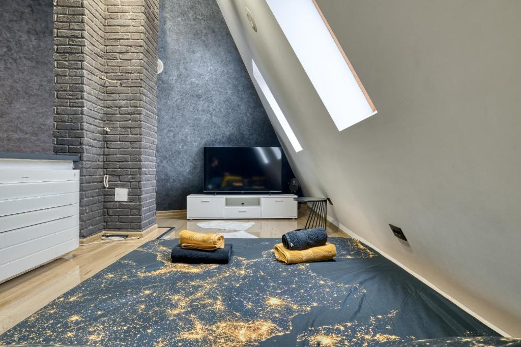 TV a/nebo společenská místnost v ubytování Diamond Hill Veselić