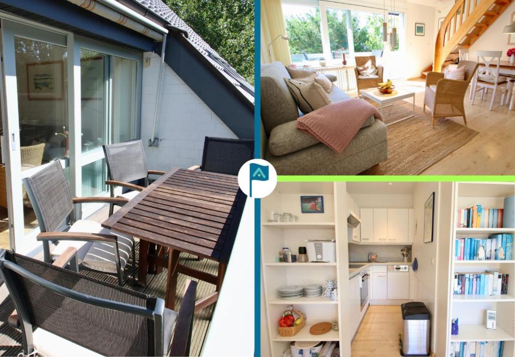 Posezení v ubytování Ferienanlage Bei de Süd 43 Ferienwohnung Kajüte 3-OG