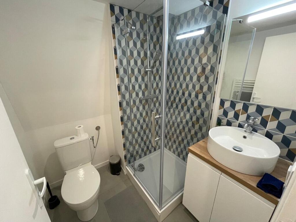 Kúpeľňa v ubytovaní Le Ch'ti Roubaisien