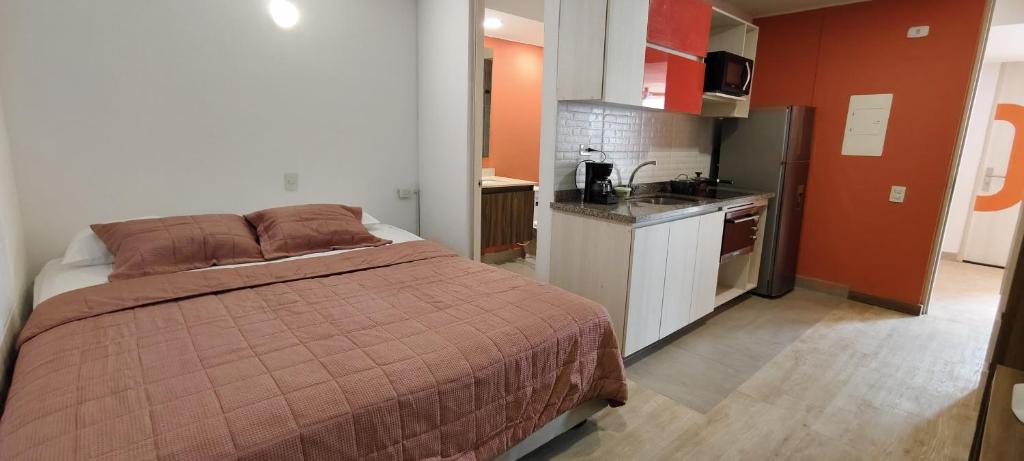 Kuchyň nebo kuchyňský kout v ubytování LivinnX Barranquilla