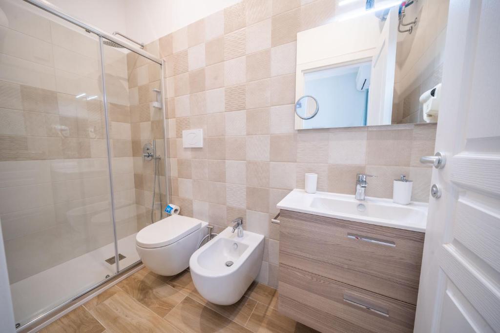 Koupelna v ubytování Masseria Agata