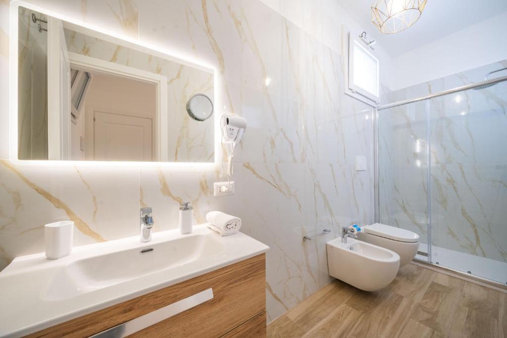 Koupelna v ubytování Masseria Agata