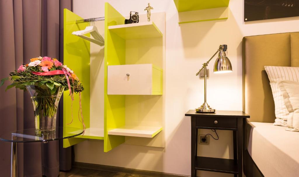 Postel nebo postele na pokoji v ubytování Wuschl Lounge