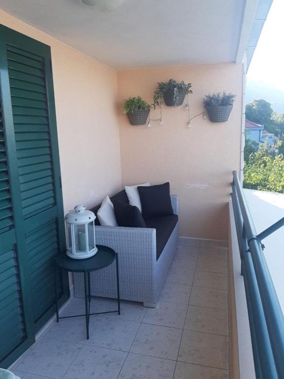 Balkón alebo terasa v ubytovaní Apartment Ruzmarin