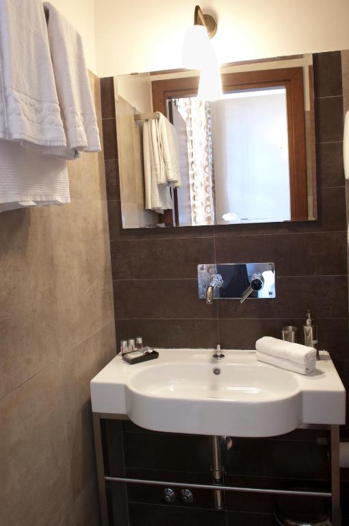Koupelna v ubytování Hotel Cervia