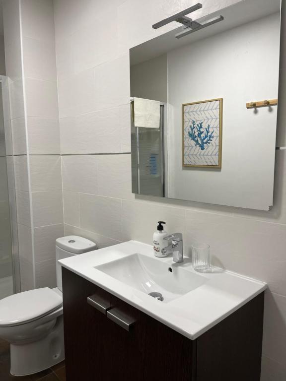 A bathroom at TESORO