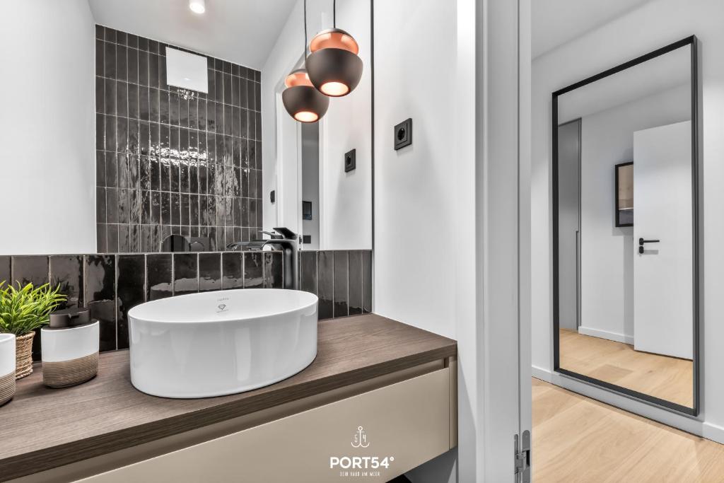 Koupelna v ubytování Turtle Bay Suite List auf Sylt