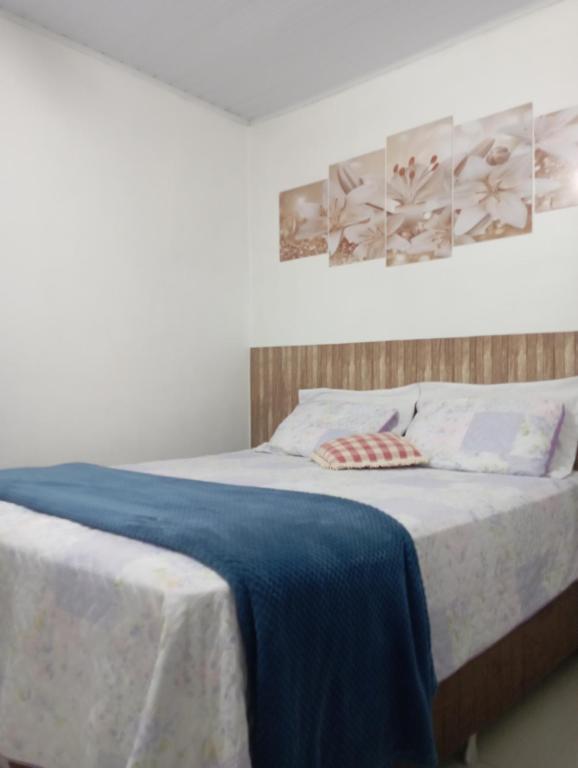 Postel nebo postele na pokoji v ubytování Espaço inteiro - LOFT confortavel