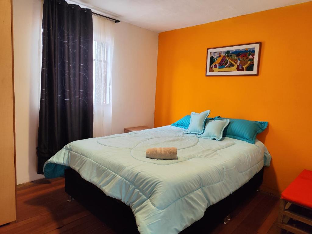 Postel nebo postele na pokoji v ubytování Mico Loco Casa Hostal