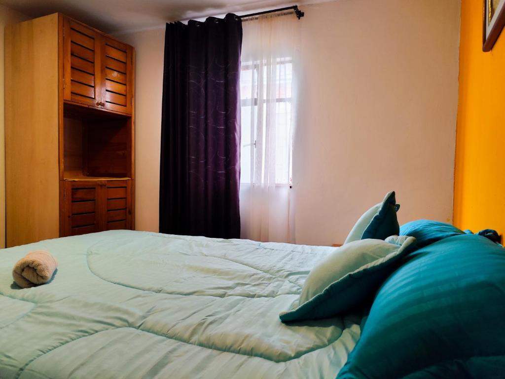 Postel nebo postele na pokoji v ubytování Mico Loco Casa Hostal