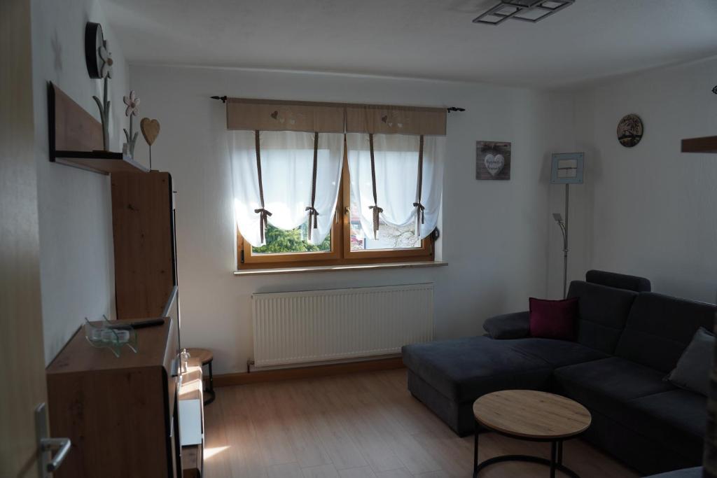 Posezení v ubytování Ferienwohnung Sebald