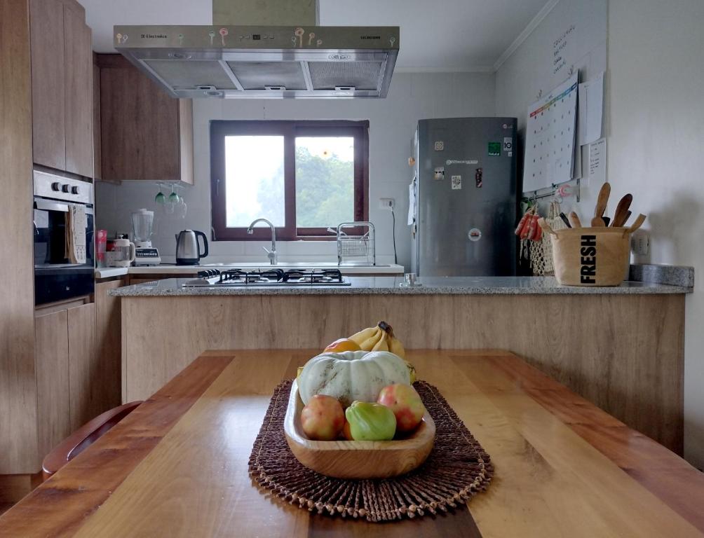 Kuchyň nebo kuchyňský kout v ubytování Casa Río Vivo