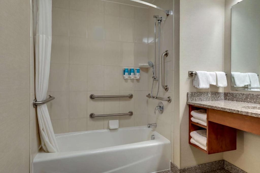 Koupelna v ubytování Drury Plaza Hotel Mt Vernon
