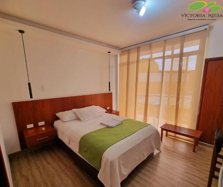 Postel nebo postele na pokoji v ubytování Hotel Victoria Regia Puerto Asís Putumayo
