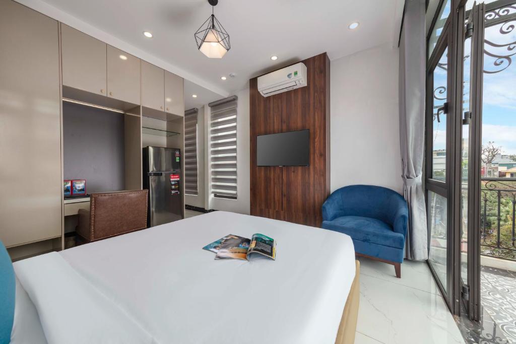 Posezení v ubytování Infinity HaNoi Hotel & Travel