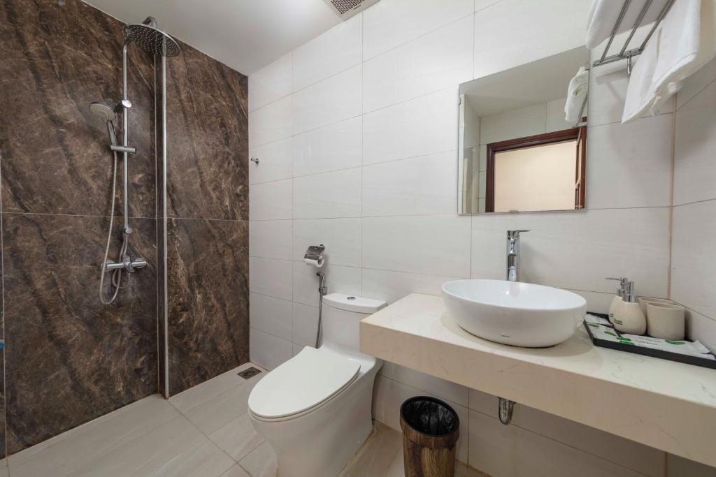 Koupelna v ubytování Infinity HaNoi Hotel & Travel