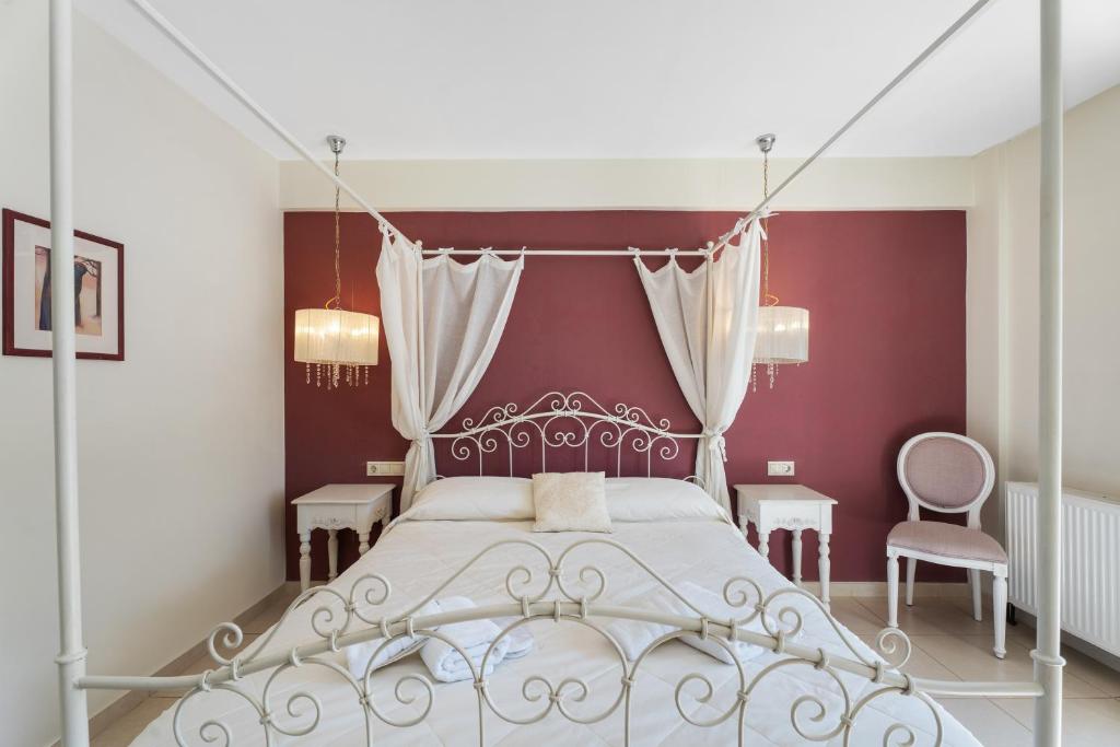 Postel nebo postele na pokoji v ubytování Aerinon Guesthouse