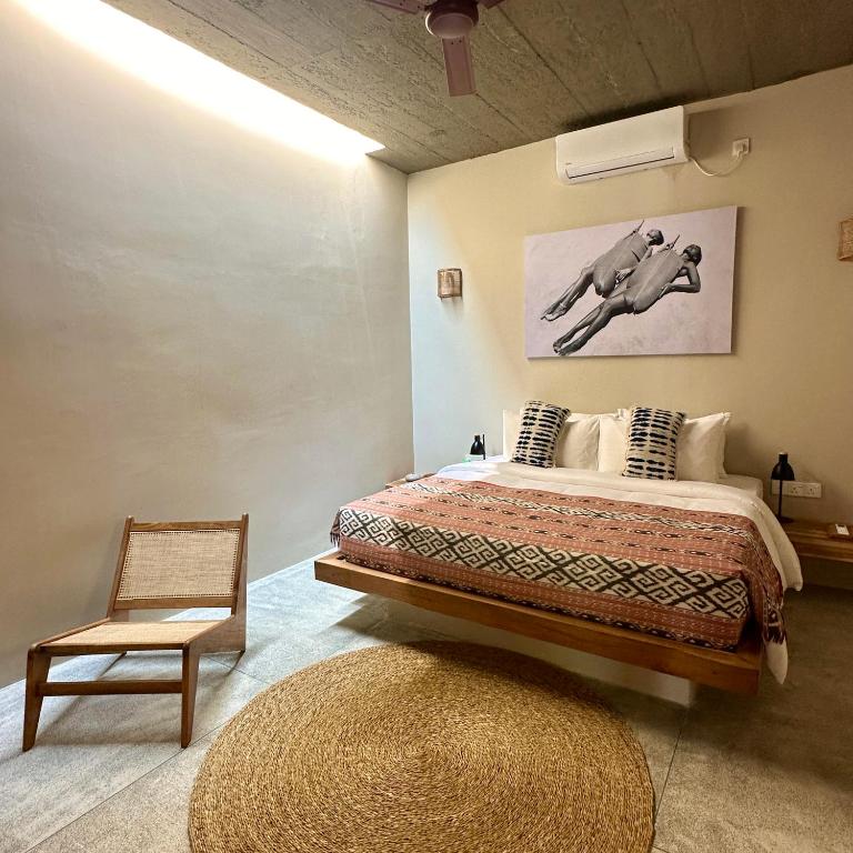 Postel nebo postele na pokoji v ubytování La Playa Villas Hiriketiya
