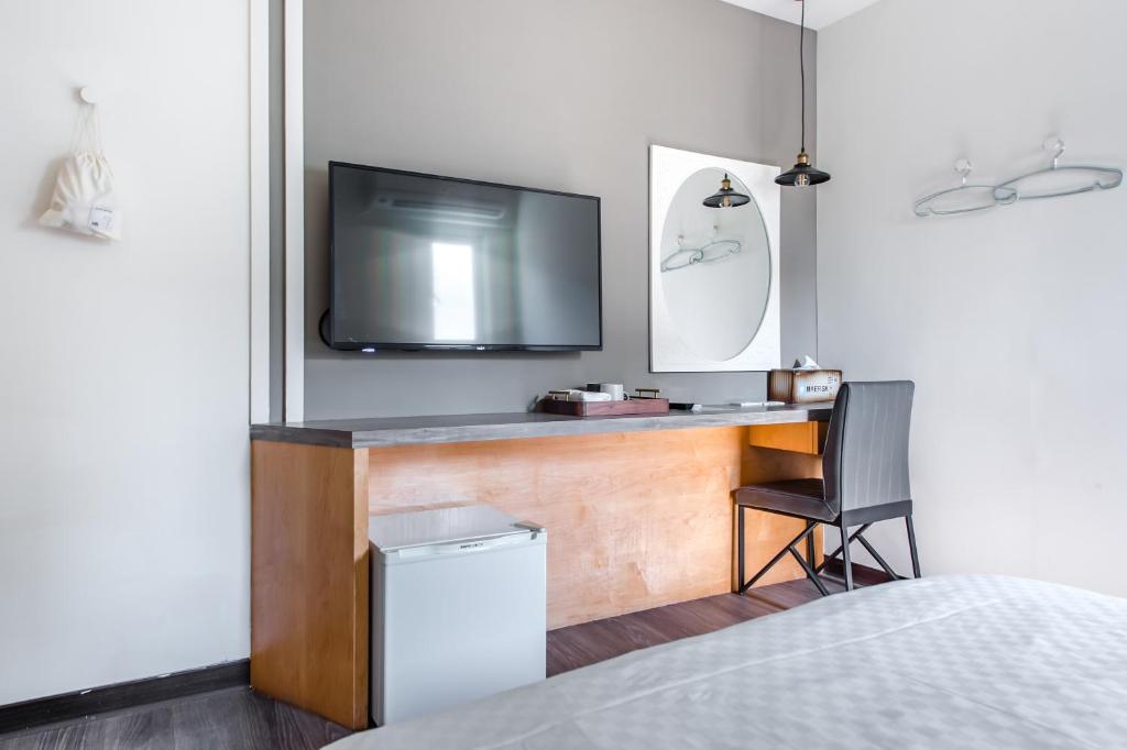 TV a/nebo společenská místnost v ubytování Penghu Sea Residences Hall