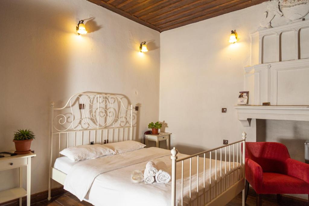 Postel nebo postele na pokoji v ubytování Anemon Koleksiyon Kula Otel