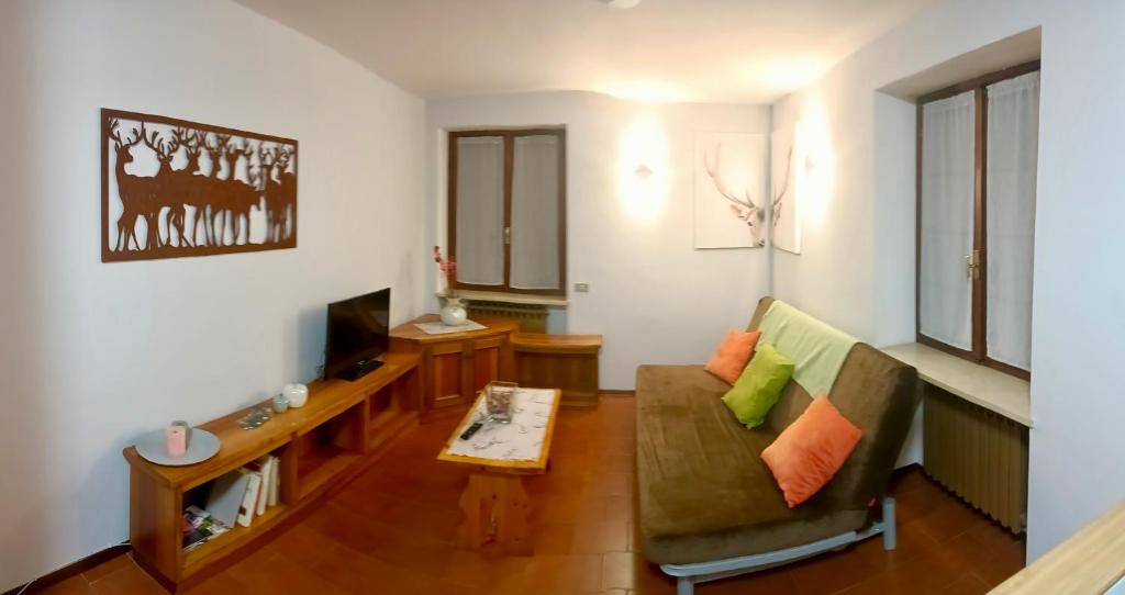 Posezení v ubytování MAISON BLANC