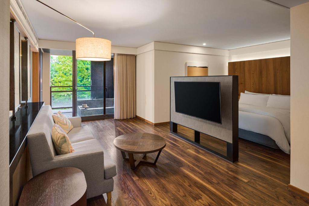 TV a/nebo společenská místnost v ubytování The Westin Yilan Resort