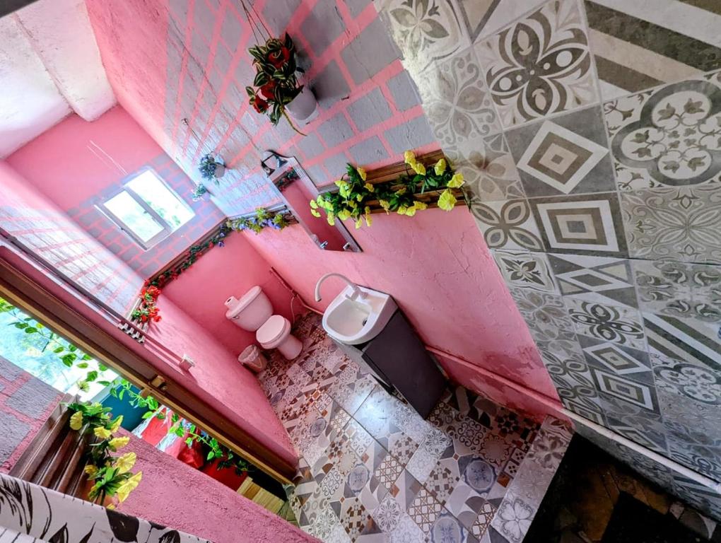 Koupelna v ubytování Hostel El Español
