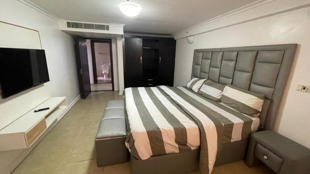 Postel nebo postele na pokoji v ubytování D Swift apartments