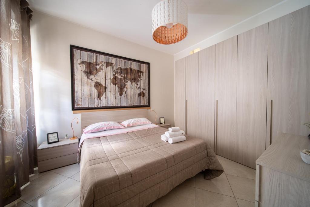 Katil atau katil-katil dalam bilik di Catanese Proverb's House - Via Giovanni P- Ground floor