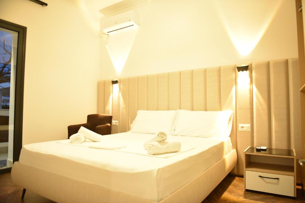 Postel nebo postele na pokoji v ubytování Villa AX Mirage