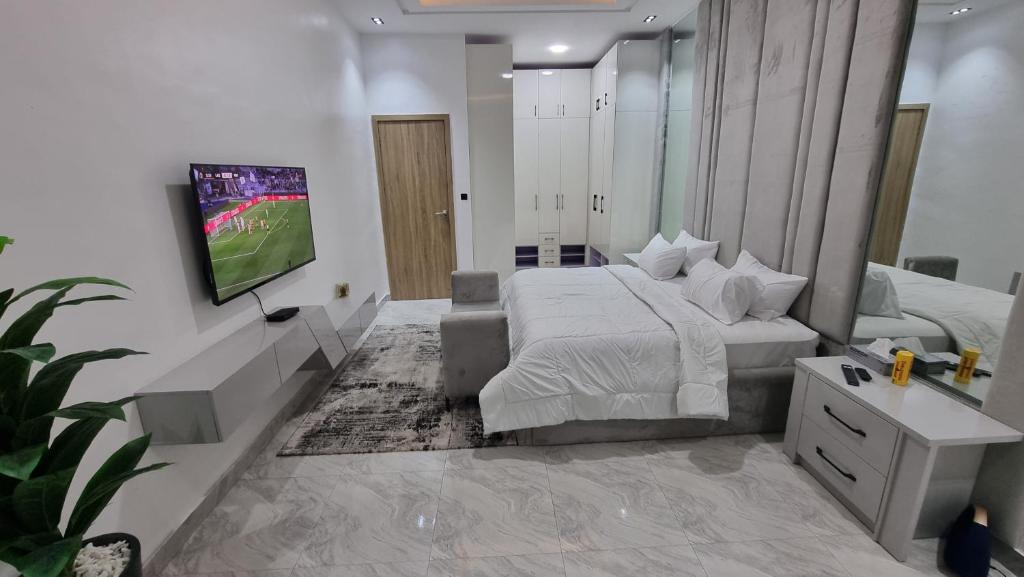 TV a/nebo společenská místnost v ubytování F&F Luxury Residence