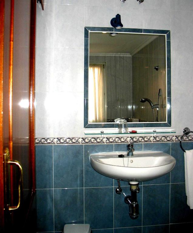 Koupelna v ubytování Hotel Reyes De León