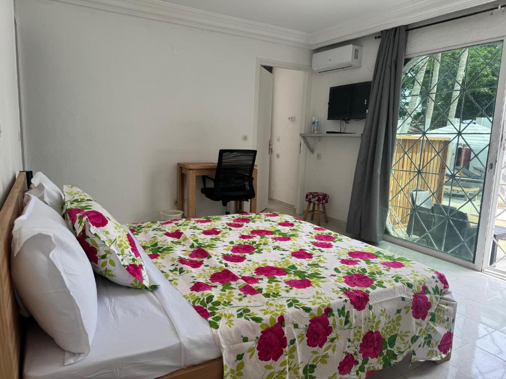 Postel nebo postele na pokoji v ubytování Maison Mimosa