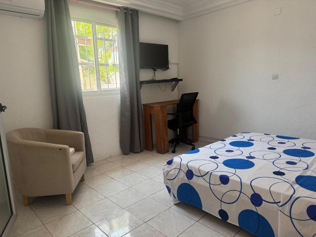 Postel nebo postele na pokoji v ubytování Maison Mimosa
