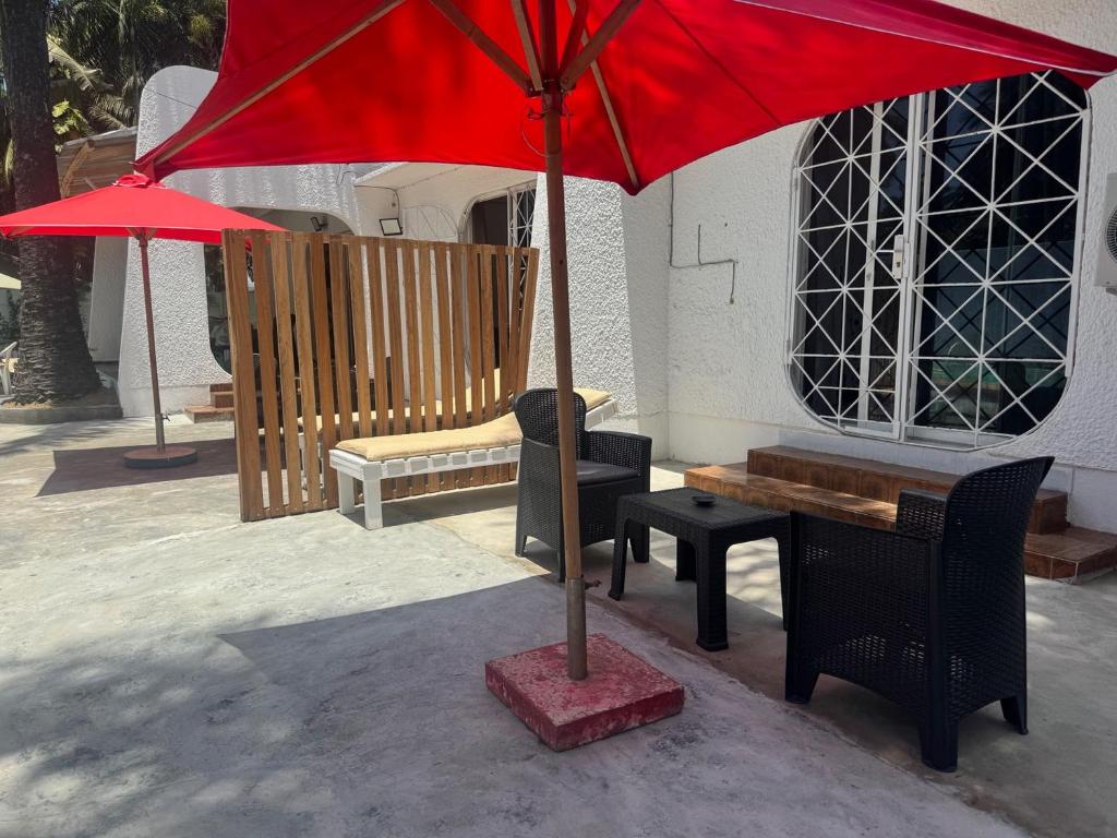 Patio nebo venkovní prostory v ubytování Maison Mimosa