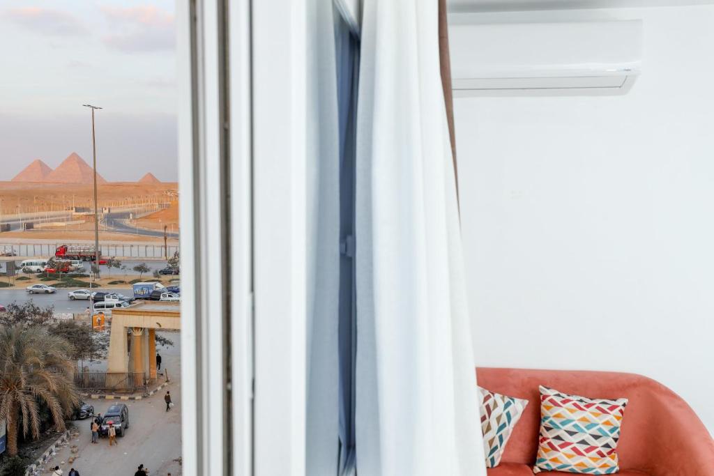 Nespecifikovaný výhled na hory nebo výhled na hory při pohledu z hotelu