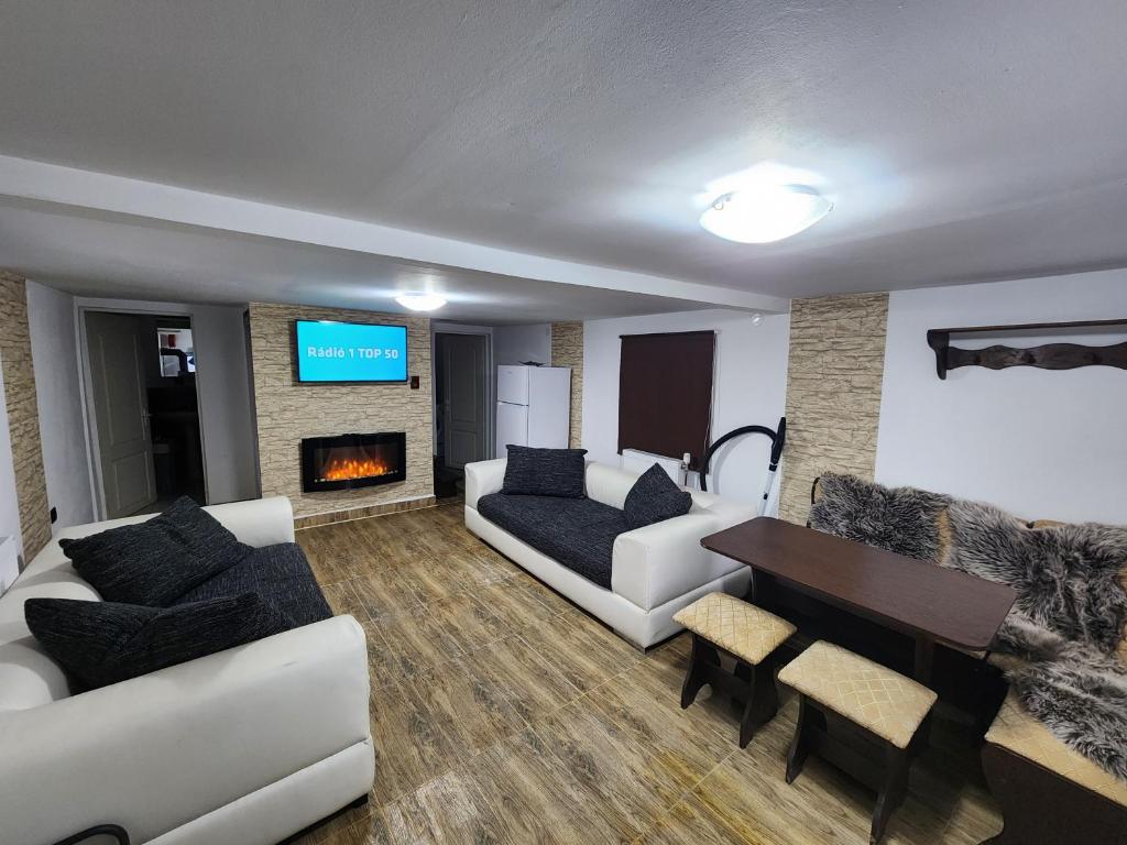 Televiisor ja/või meelelahutuskeskus majutusasutuses Cozy House